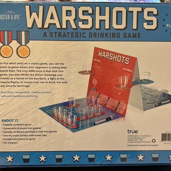 New in Sealed Box WARSHOTS drinking game - Picture 3 of 4